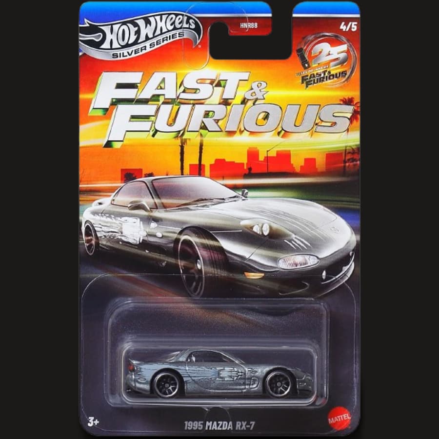 Toyota Supra — Fast & Furious Silver Series 5/5 (card cong góc)